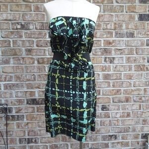 NWT THE LIMITED Ruffle Strapless Belted Dress SZ 2